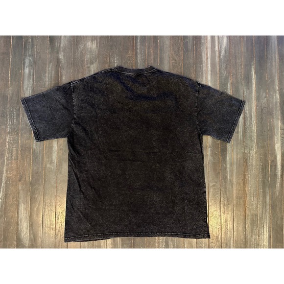 Most Likely To Bring Home A Stray Cat Christmas T-Shirt Acid Wash Black Graphic - Picture 2 of 2